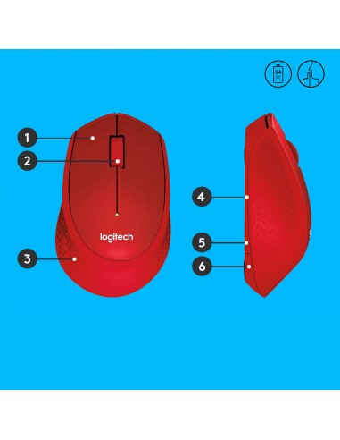 Logitech M330 Silent Plus мишка Офис...
